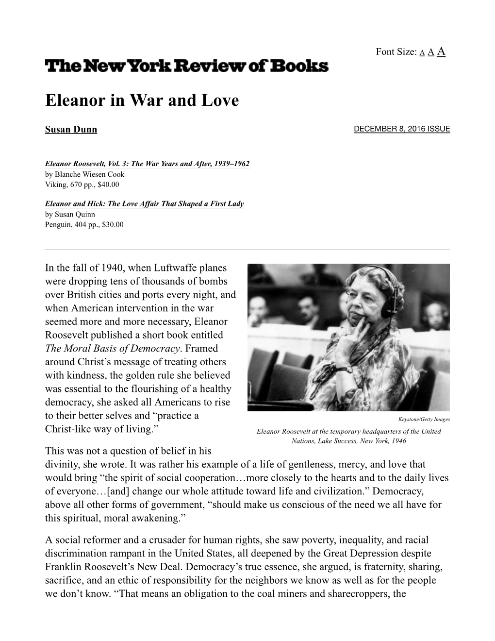 Eleanor in War and Love