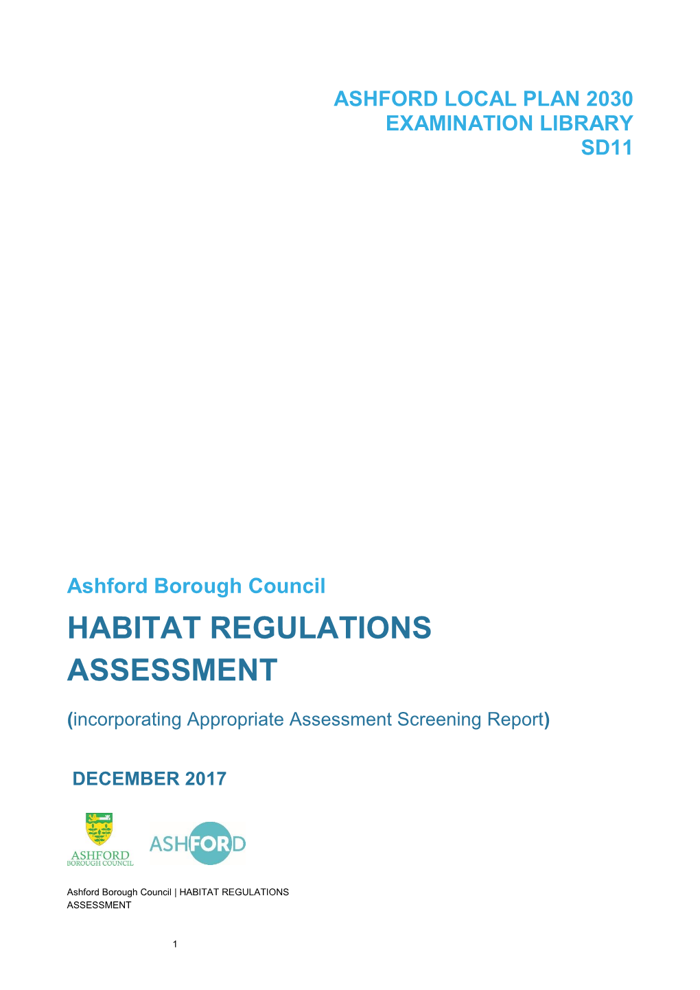 Habitat Regulations Assessment