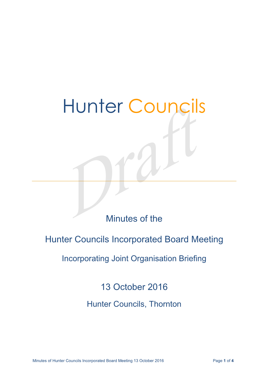 Hunter Councils