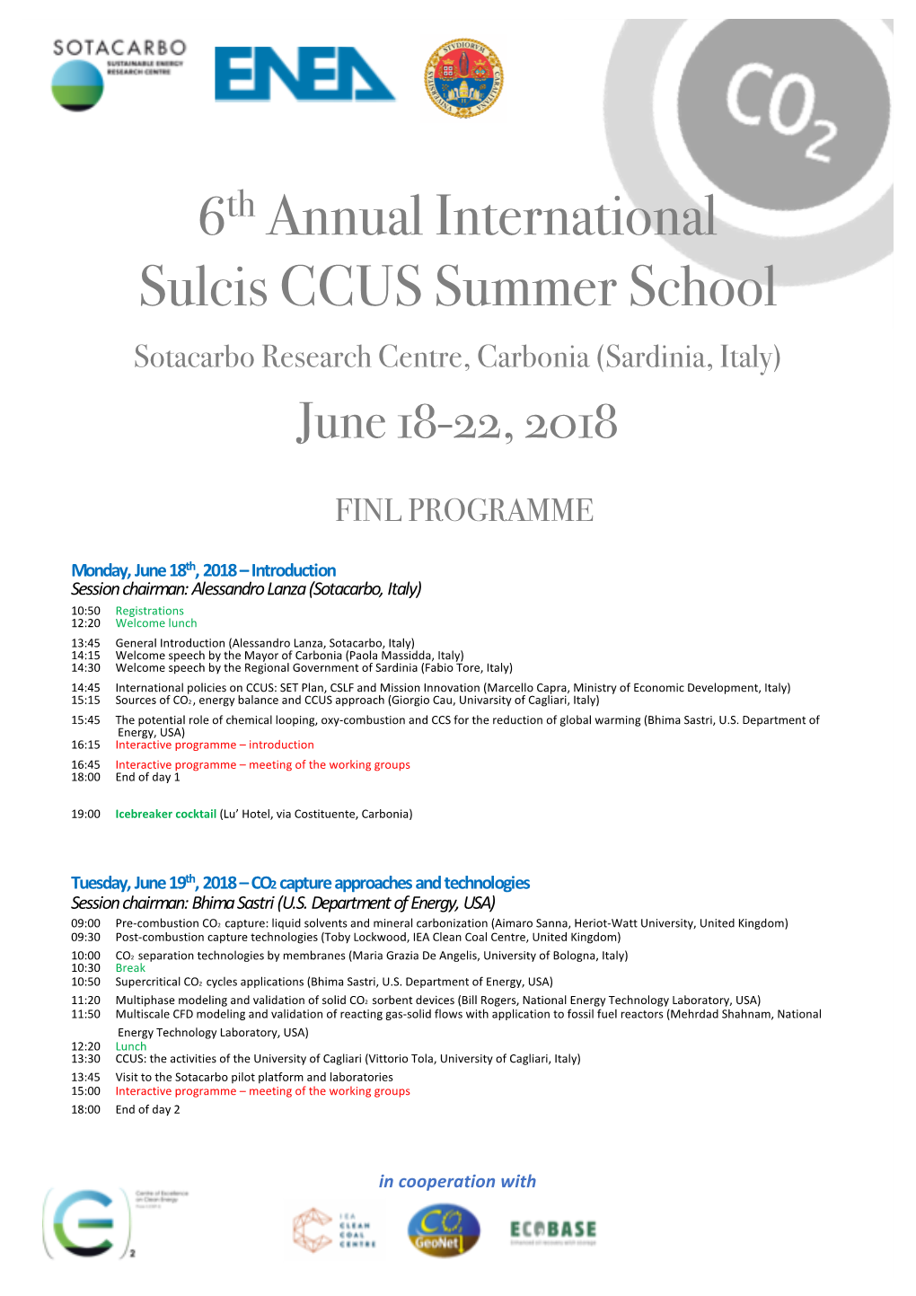 Programma Summer School