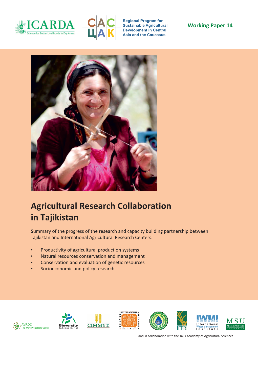 Agricultural Research Collaboration in Tajikistan