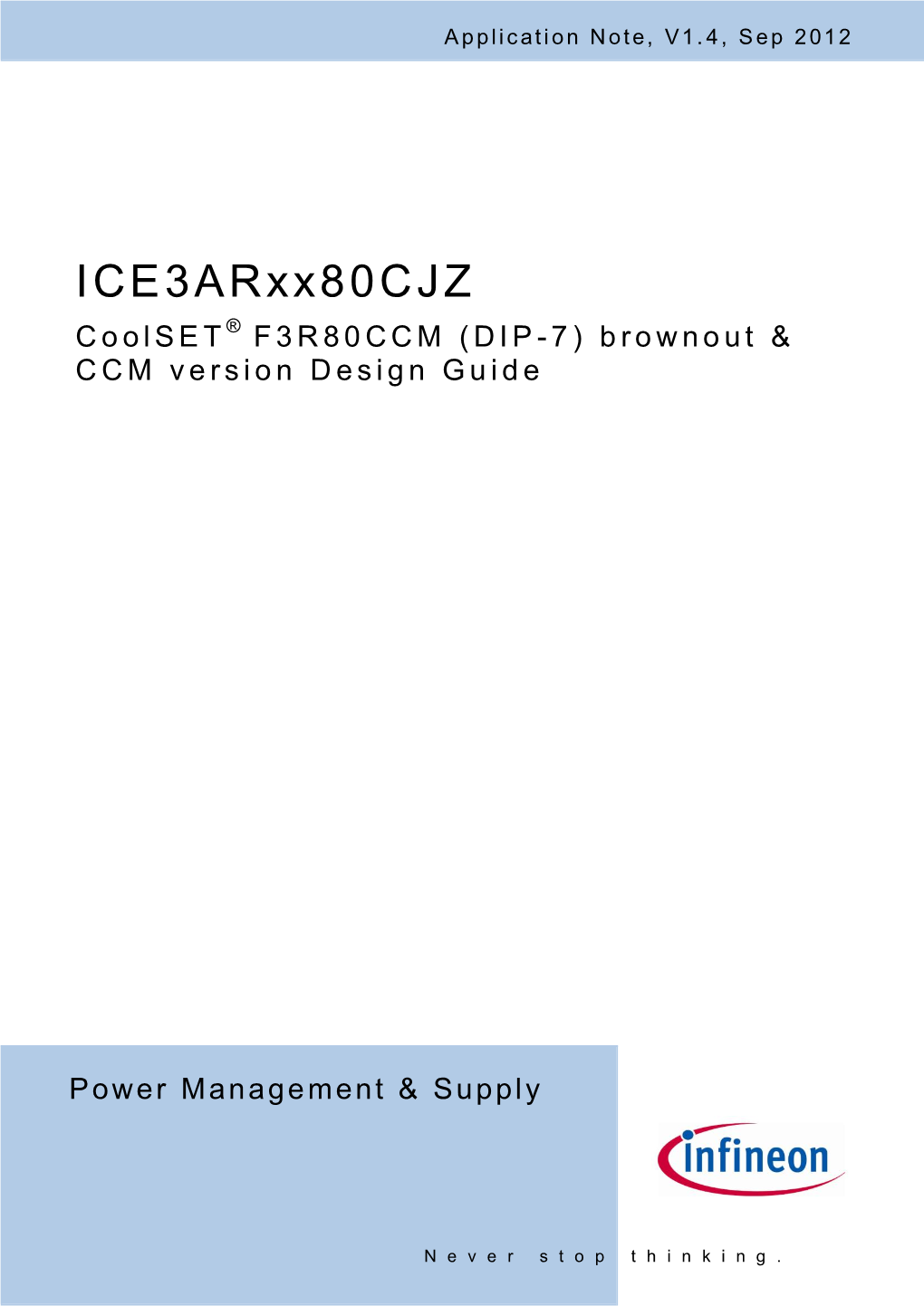 Design Guide Integrated Power Stage Coolset