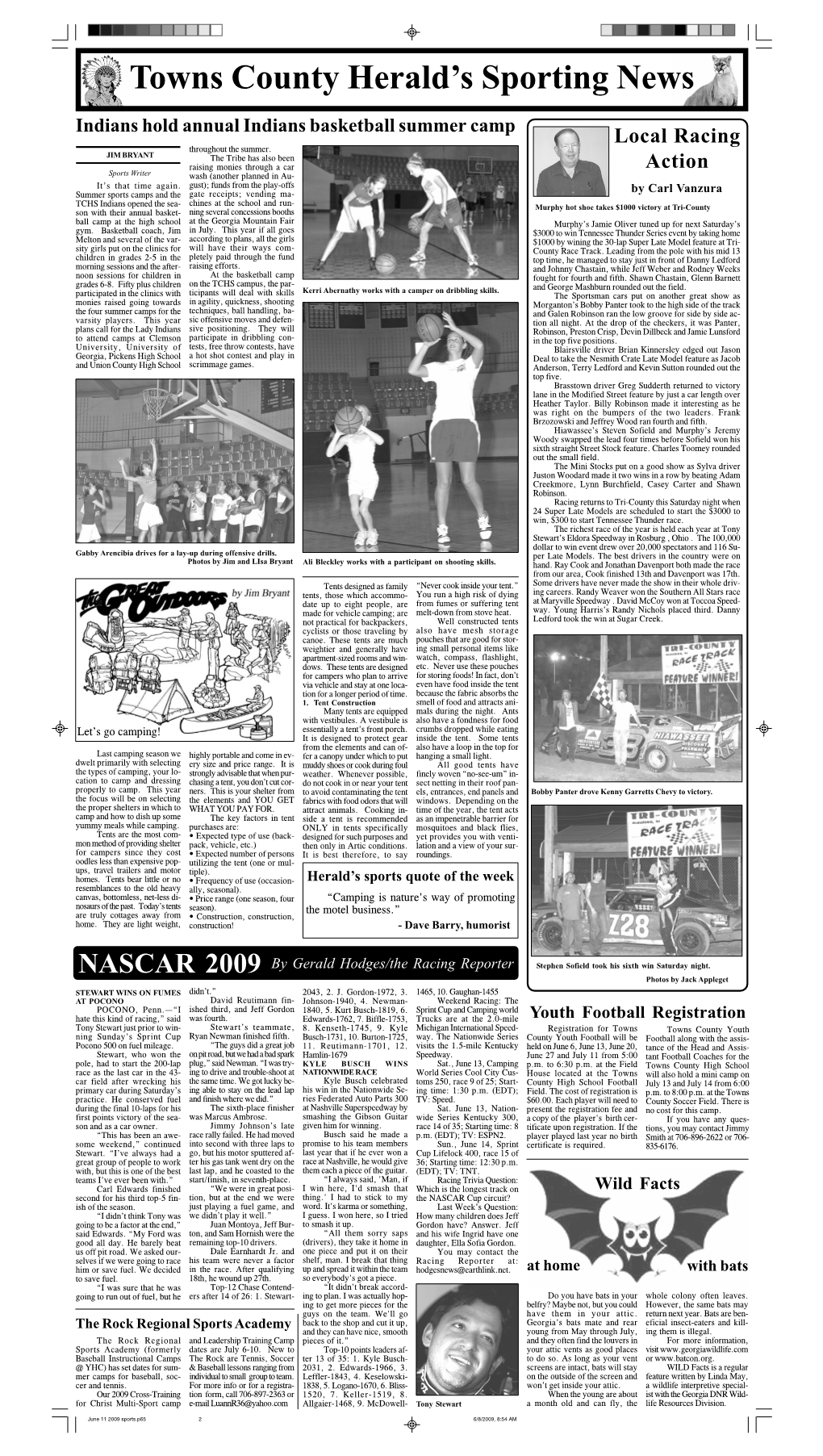 June 11 2009 Sports.P65 2 6/8/2009, 8:54 AM