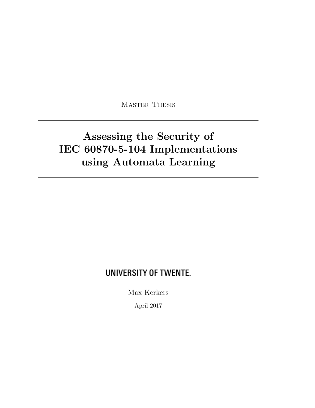 Assessing the Security of IEC 60870-5-104 Implementations Using Automata Learning
