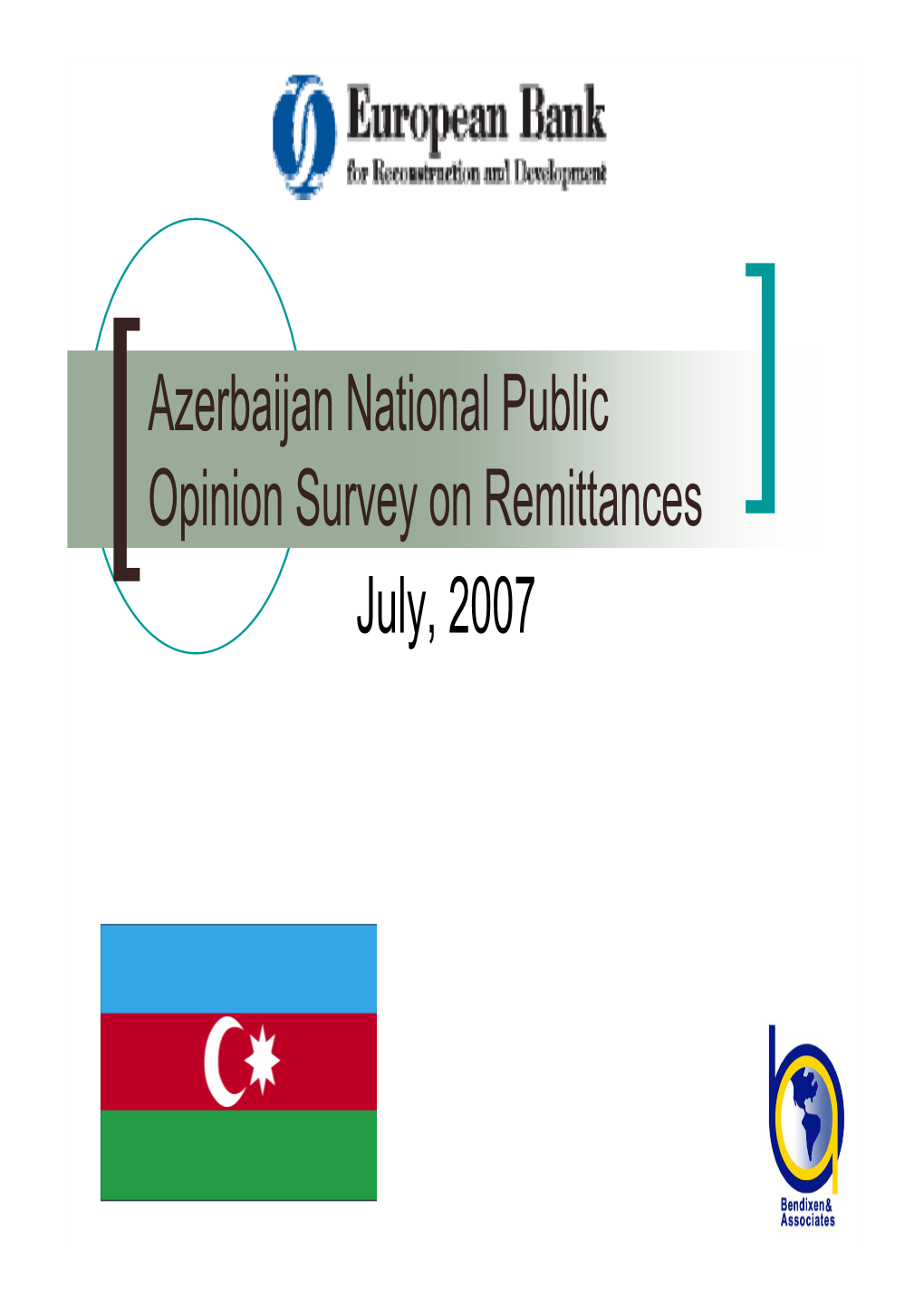 Azerbaijan National Survey on Remittances [EBRD