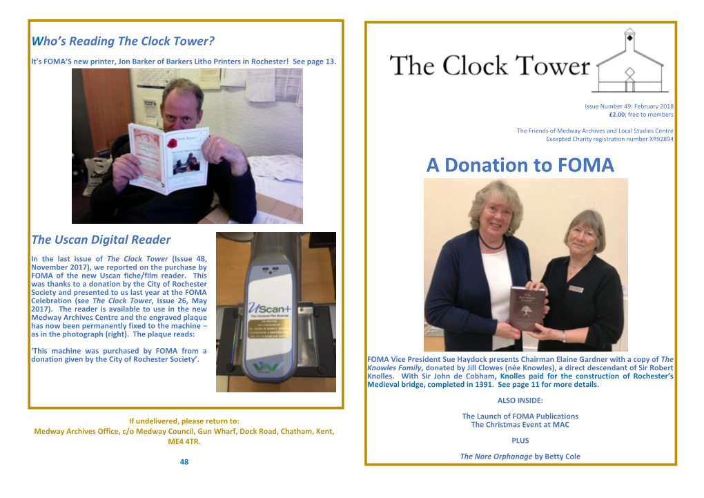 A Donation to FOMA