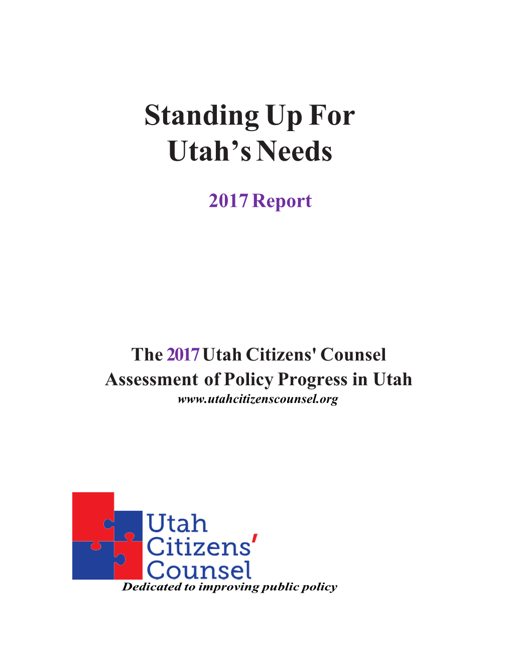 Standing up for Utah's Needs, 2016 Report," 14 (Figure 2), Utah Citizens' Counsel, Accessed October 8, 2017