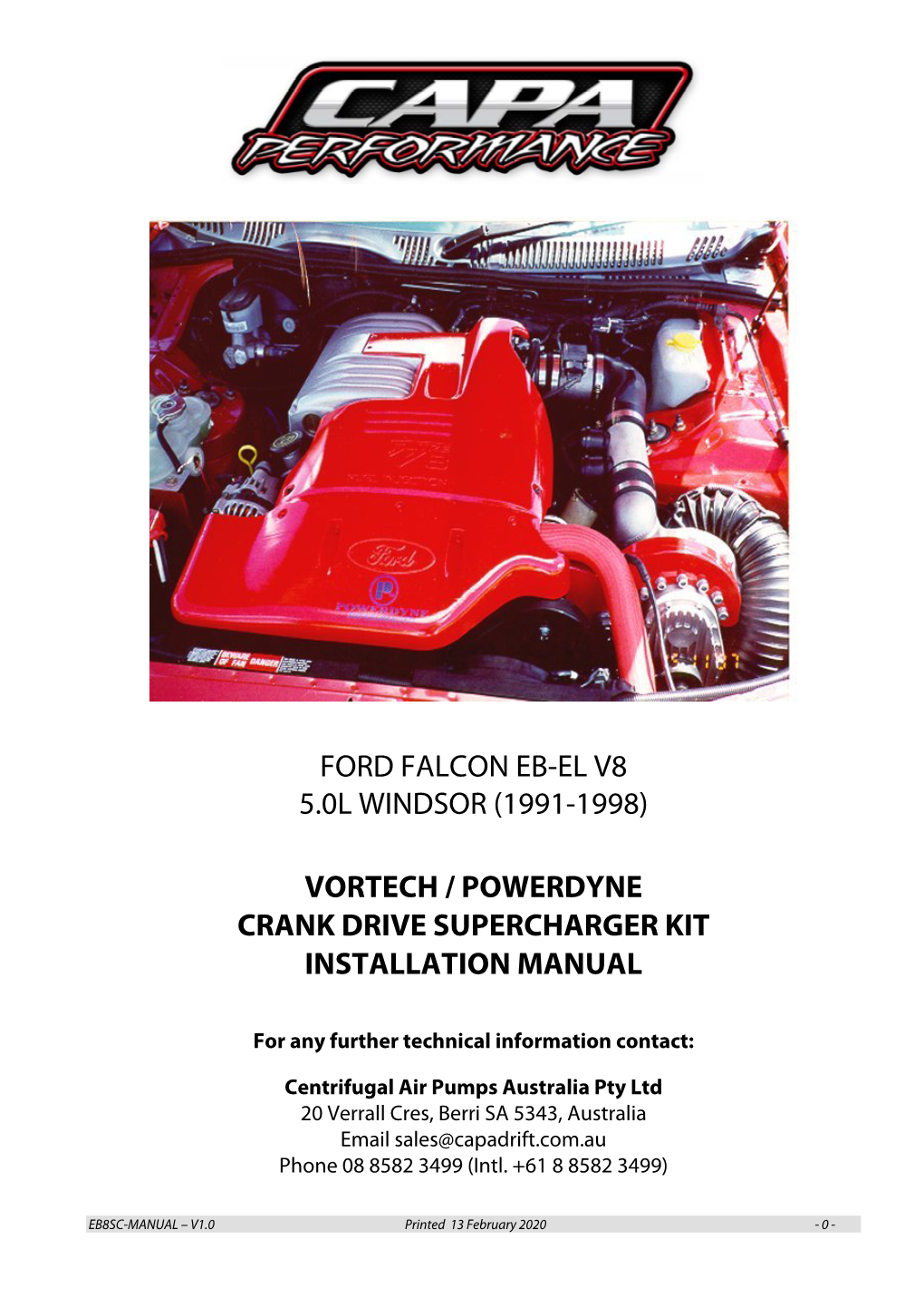 Ford Falcon Eb-El V8 5.0L Windsor (1991-1998)