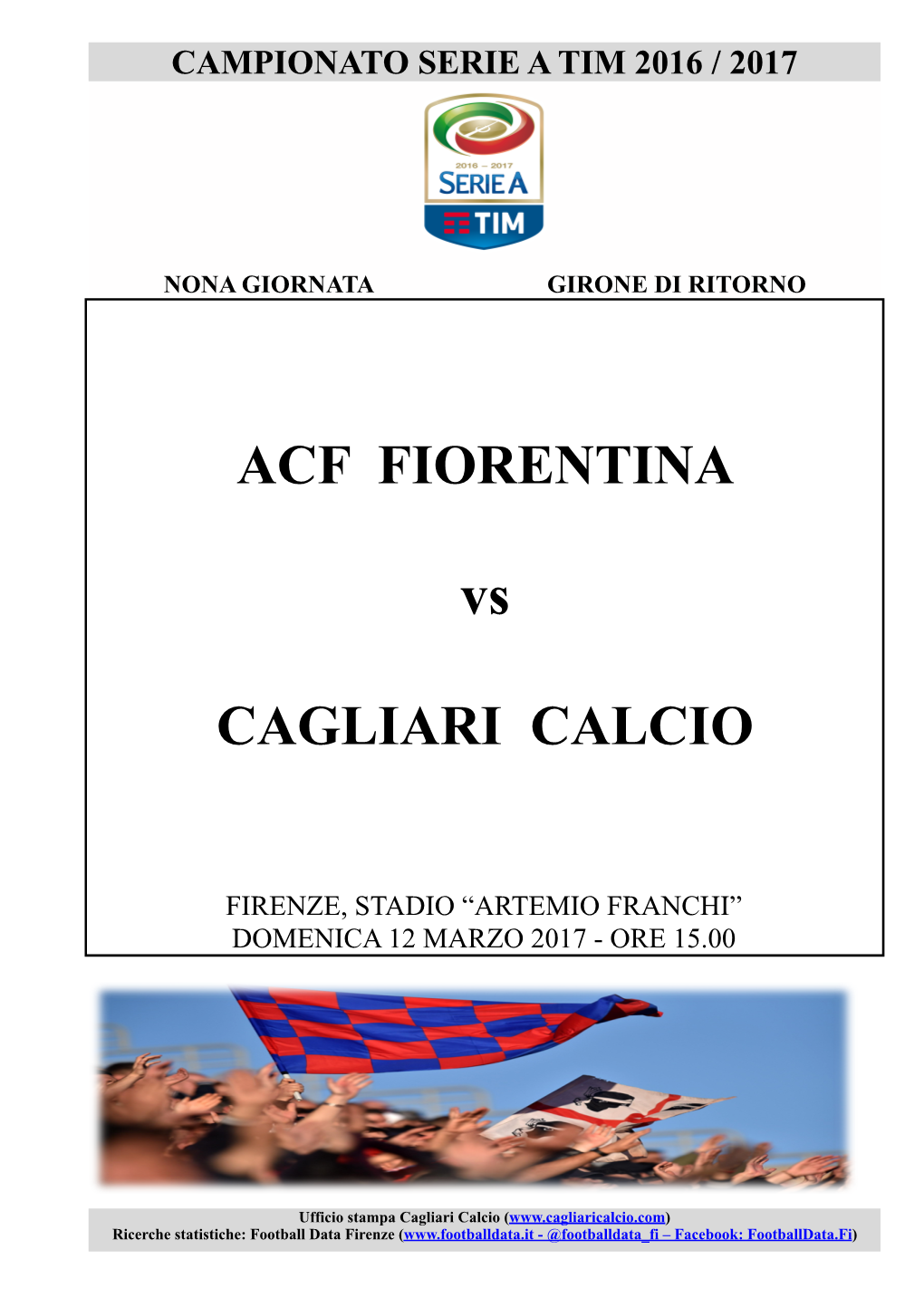 Tutto Su Fiorentina-Cagliari