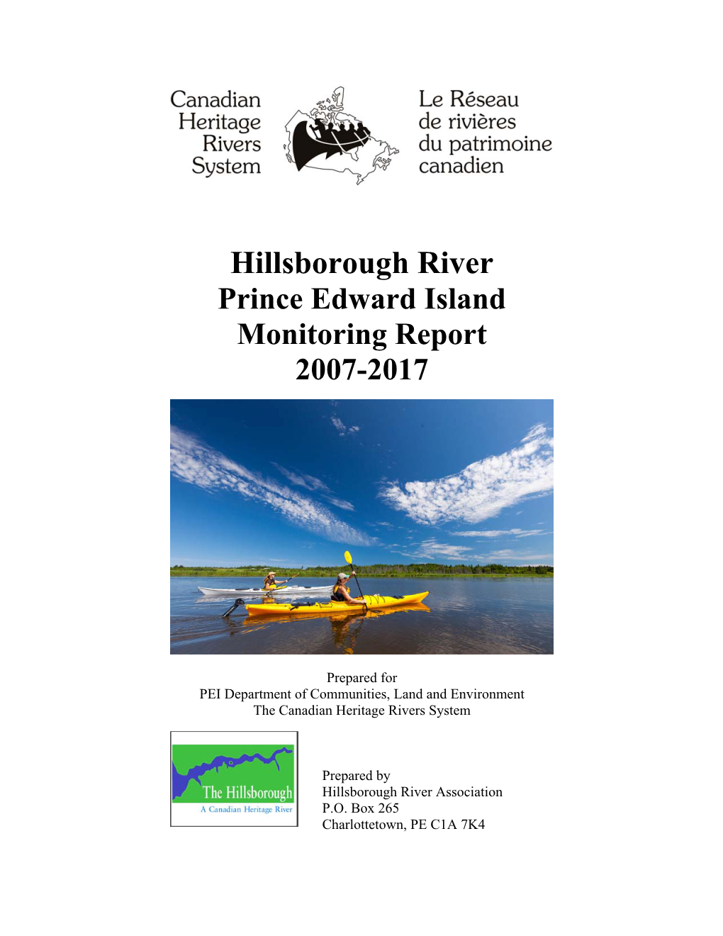 Hillsborough River Prince Edward Island Monitoring Report 2007-2017