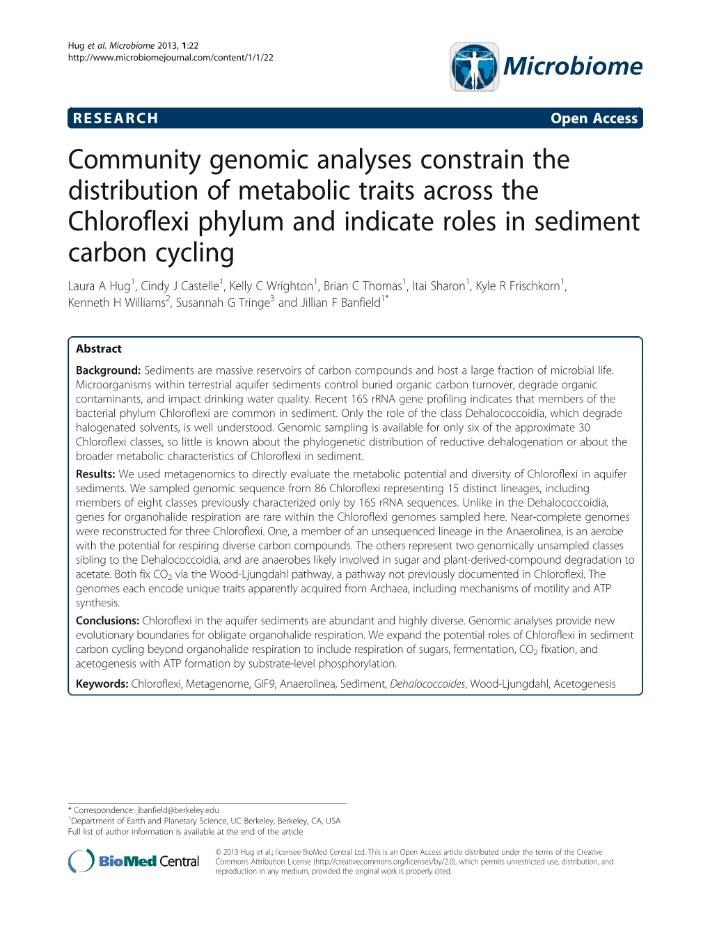 Community Genomic Analyses Constrain the Distribution Of