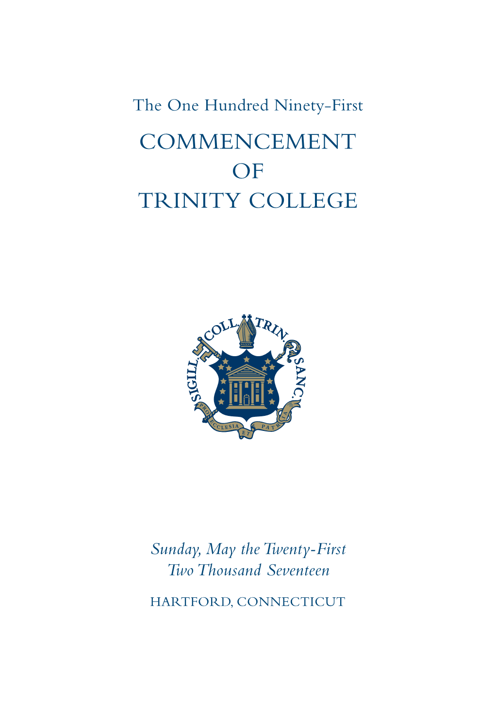 Commencement of Trinity College