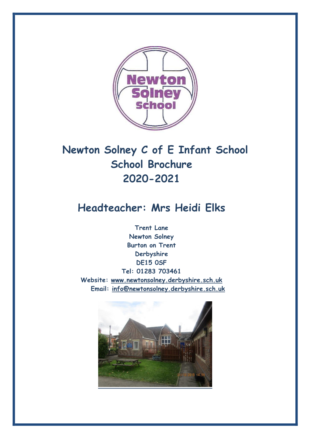 Newton Solney C of E Infant School School Brochure 2020-2021