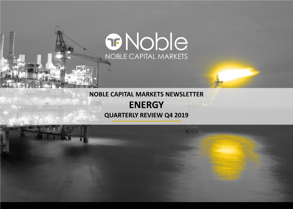 Noble Energy Newsletter Q4 2019