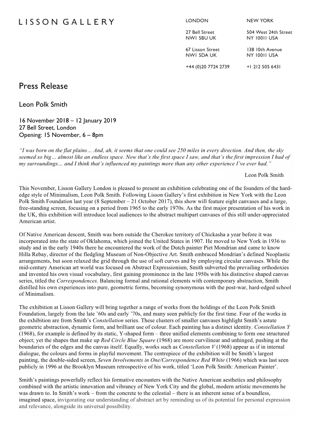 Press Release