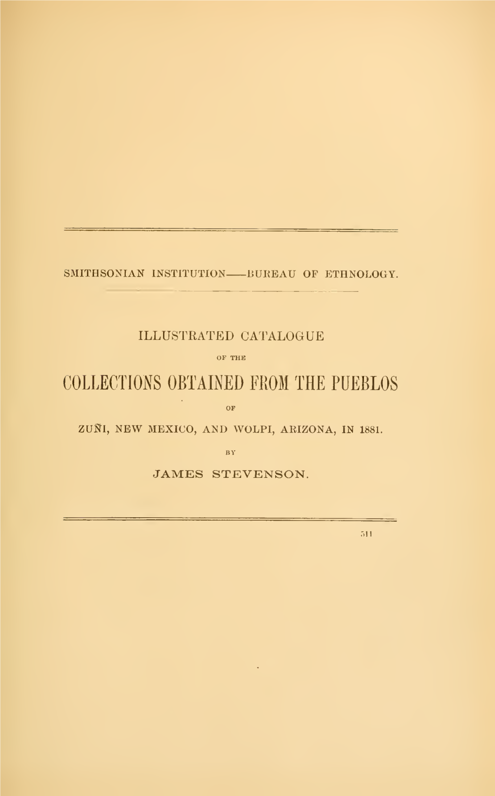 Annual Report of the Bureau of Ethnology to the Secretary of the Smithsonian Institution