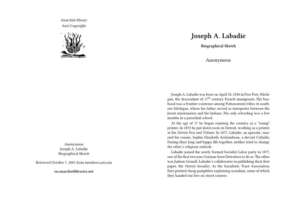 Joseph A. Labadie