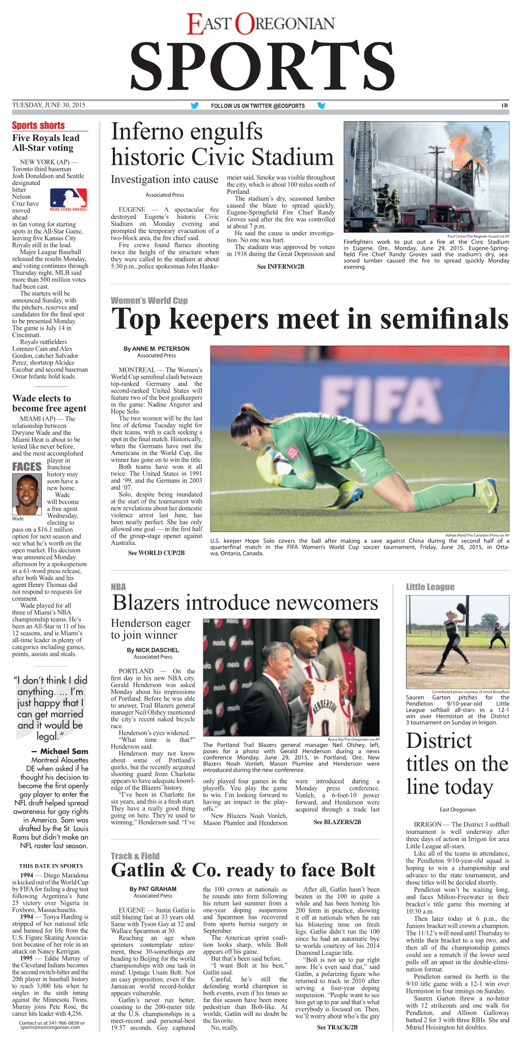 Top Keepers Meet in Semifinals