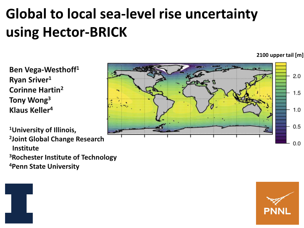 Global to Local Sea-Level Rise Uncertainty Using Hector-BRICK