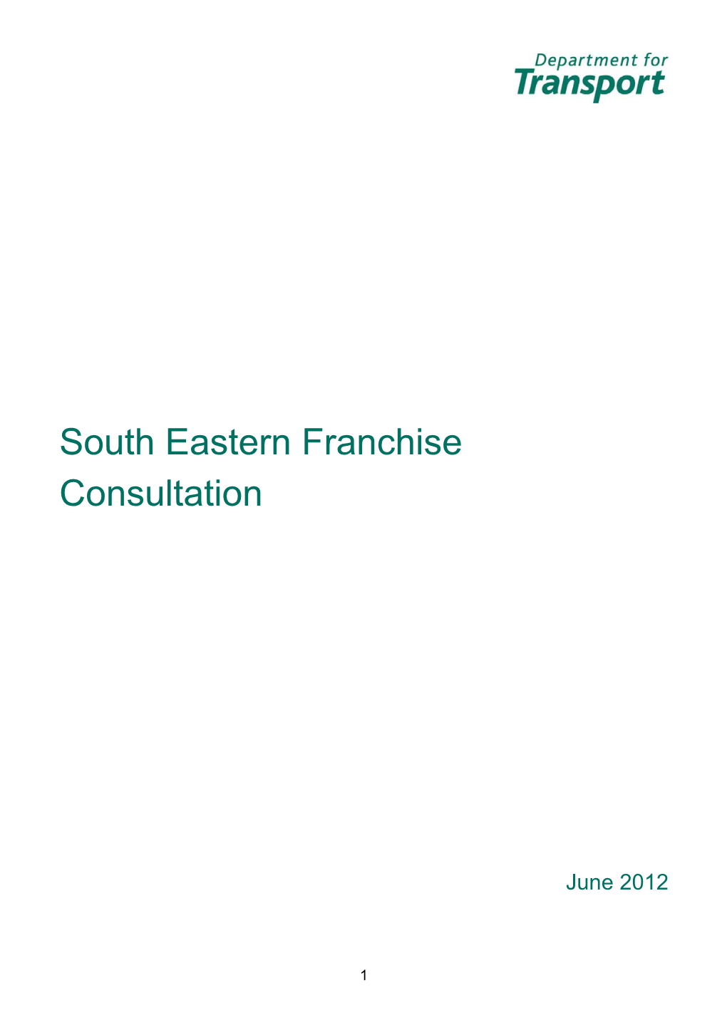 South Eastern Franchise Consultation