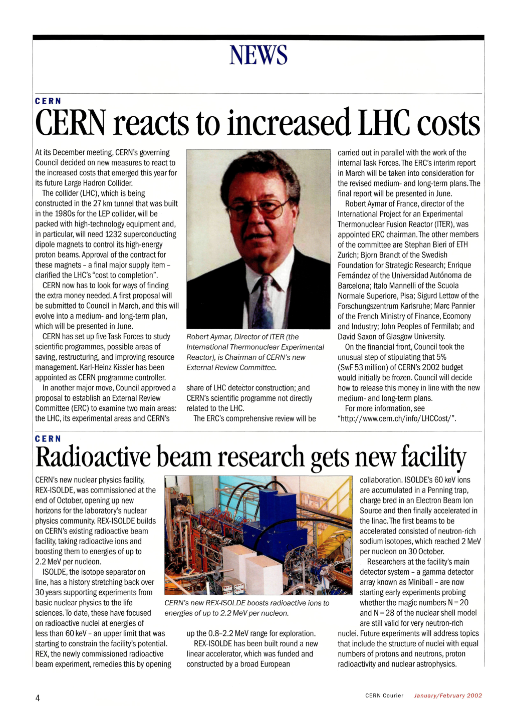 CERN Reacts to Increased LHC Costs