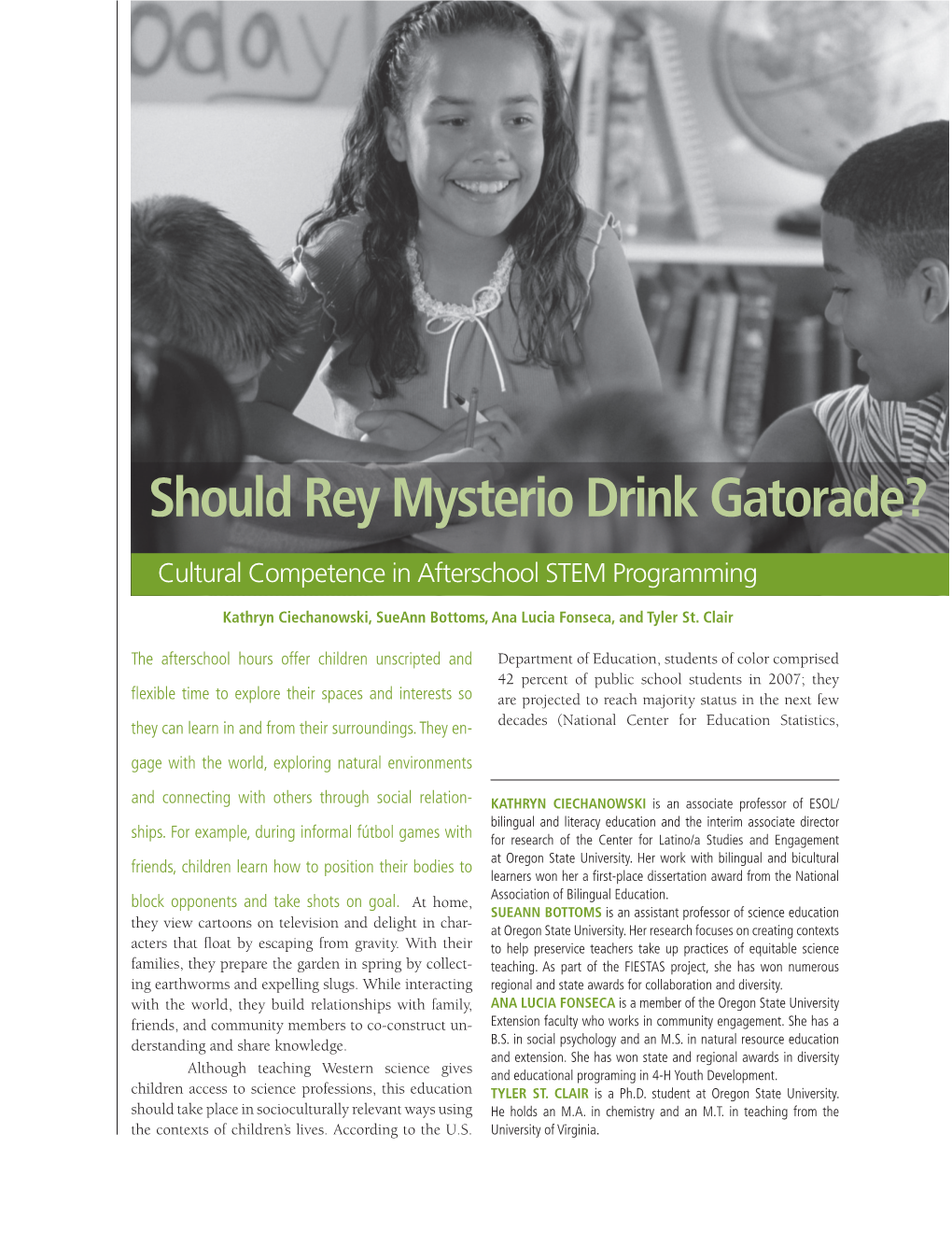 Should Rey Mysterio Drink Gatorade?