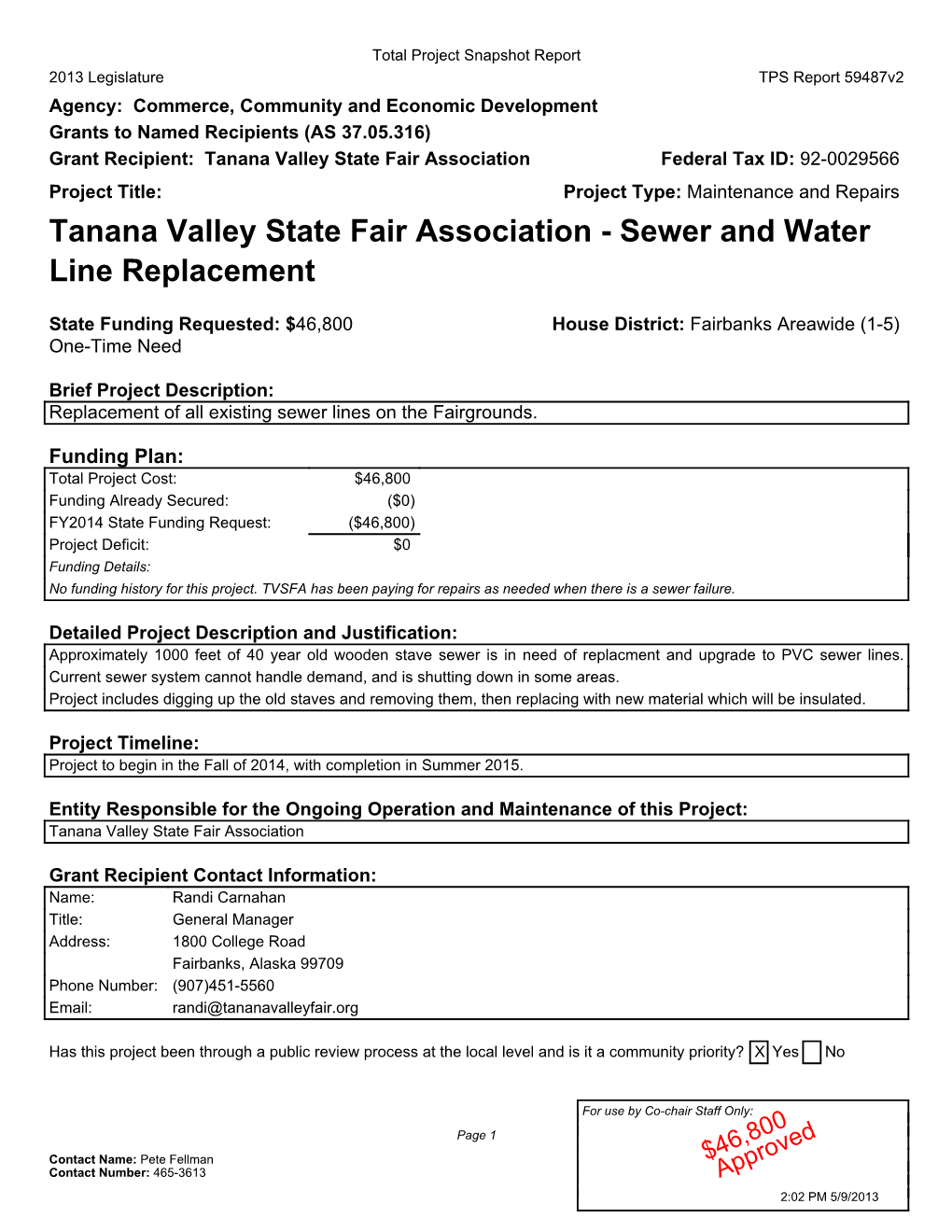 Tanana Valley State Fair Association