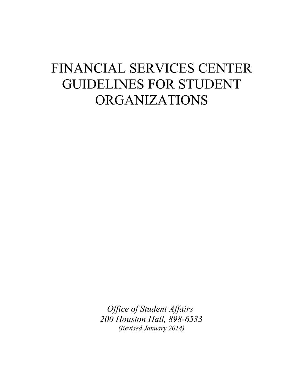 Financial Services Center