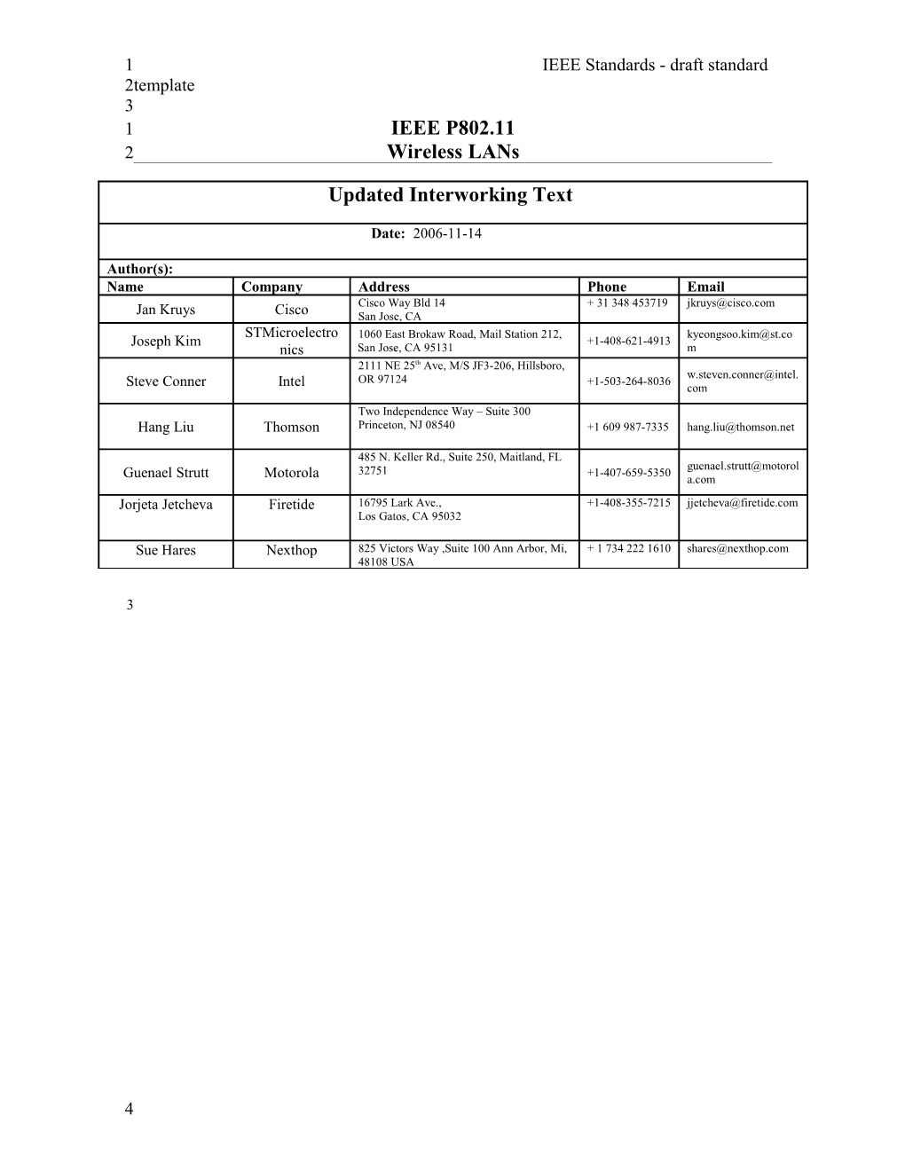 IEEE Standards - Draft Standard Template s6