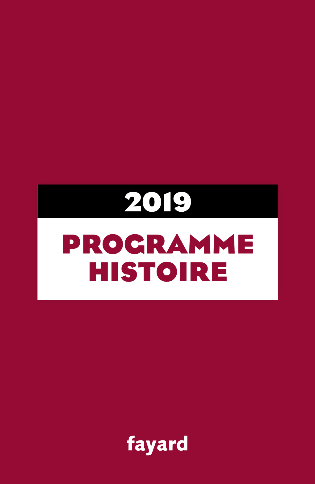 Booklet Histoire 2019