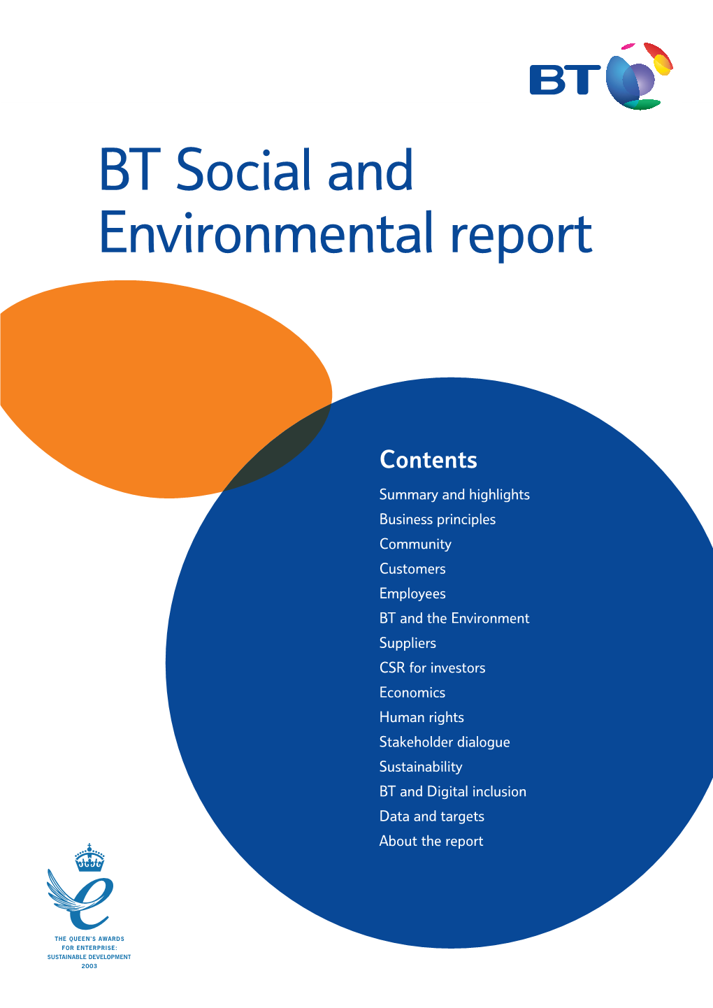BT Social and Environmental Report