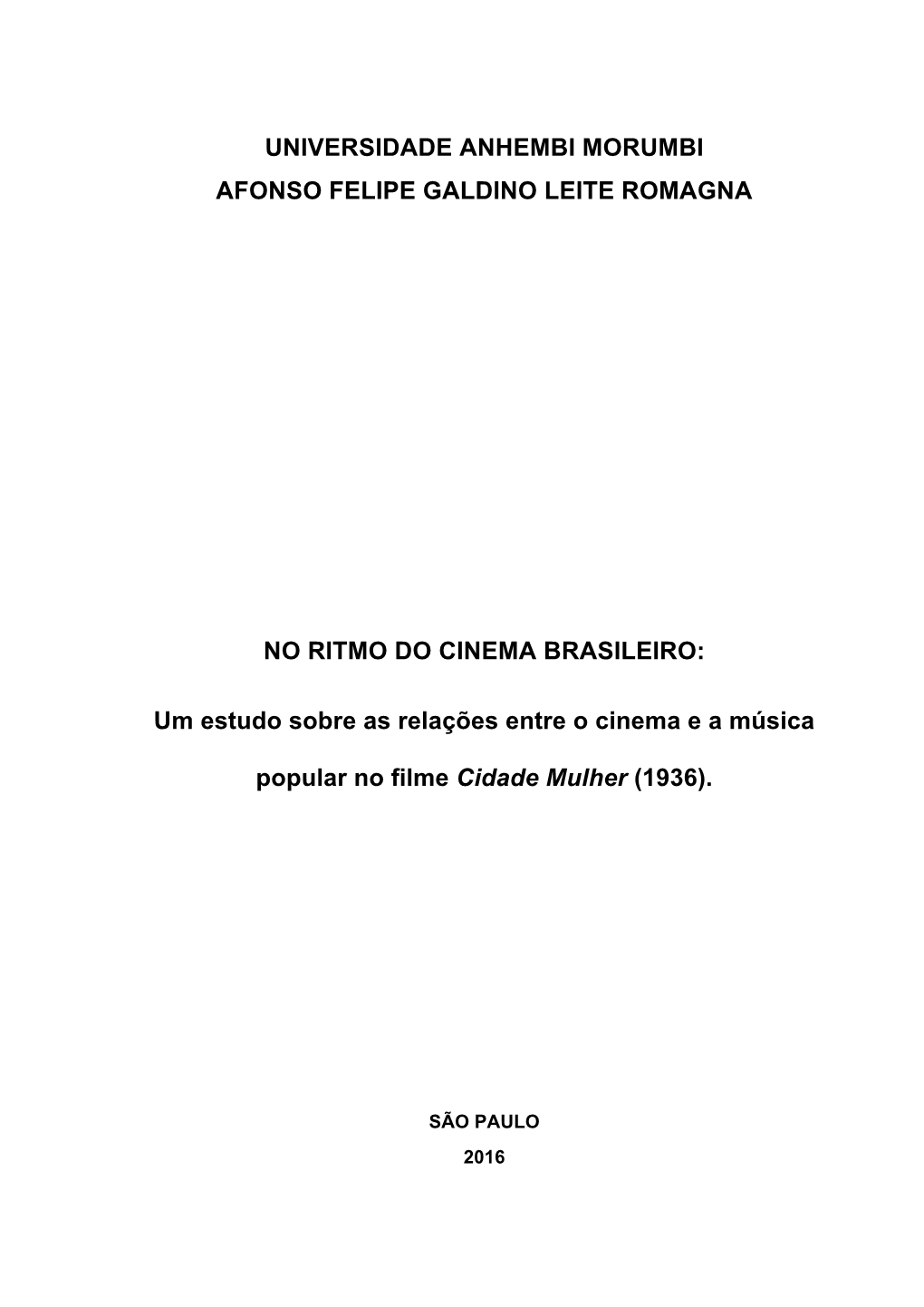 No Ritmo Do Cinema Brasileiro
