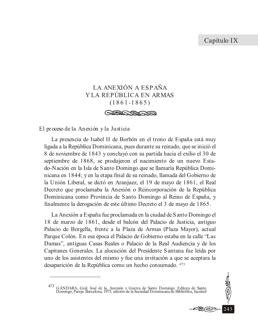 La Anexión a España Y La República En Armas (1861-1865)