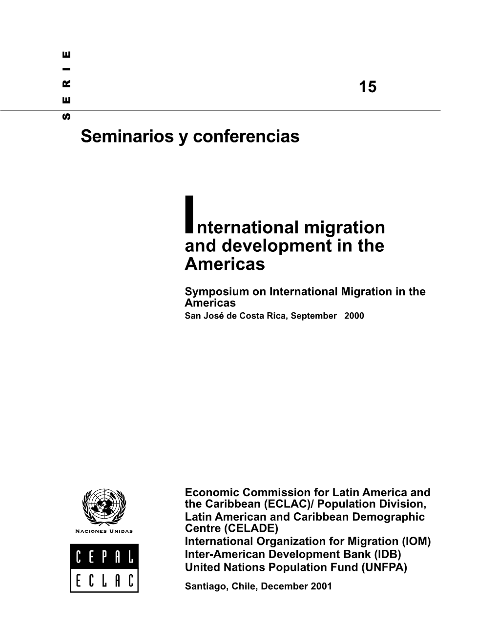 International Migration and Development in the Americas
