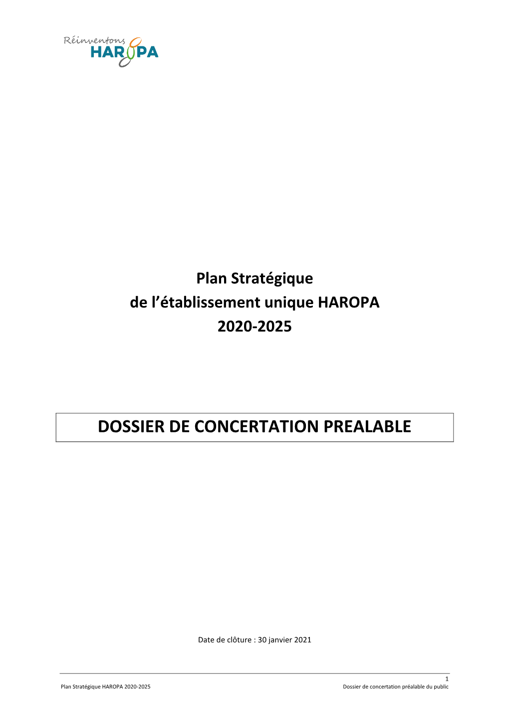 Dossier De Concertation Prealable