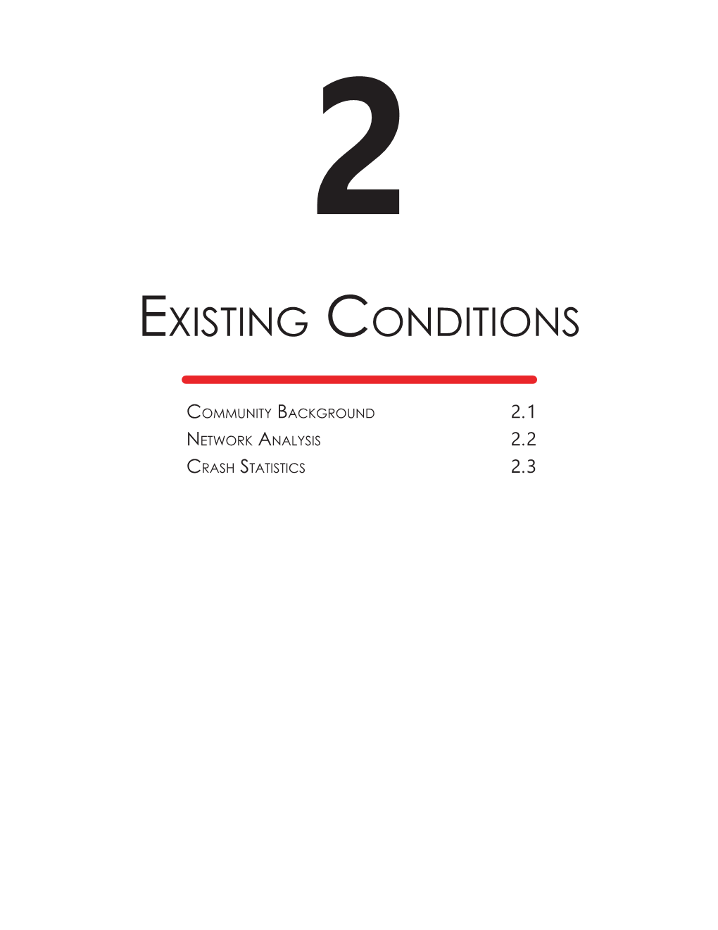 Read Existing Conditions Chapter