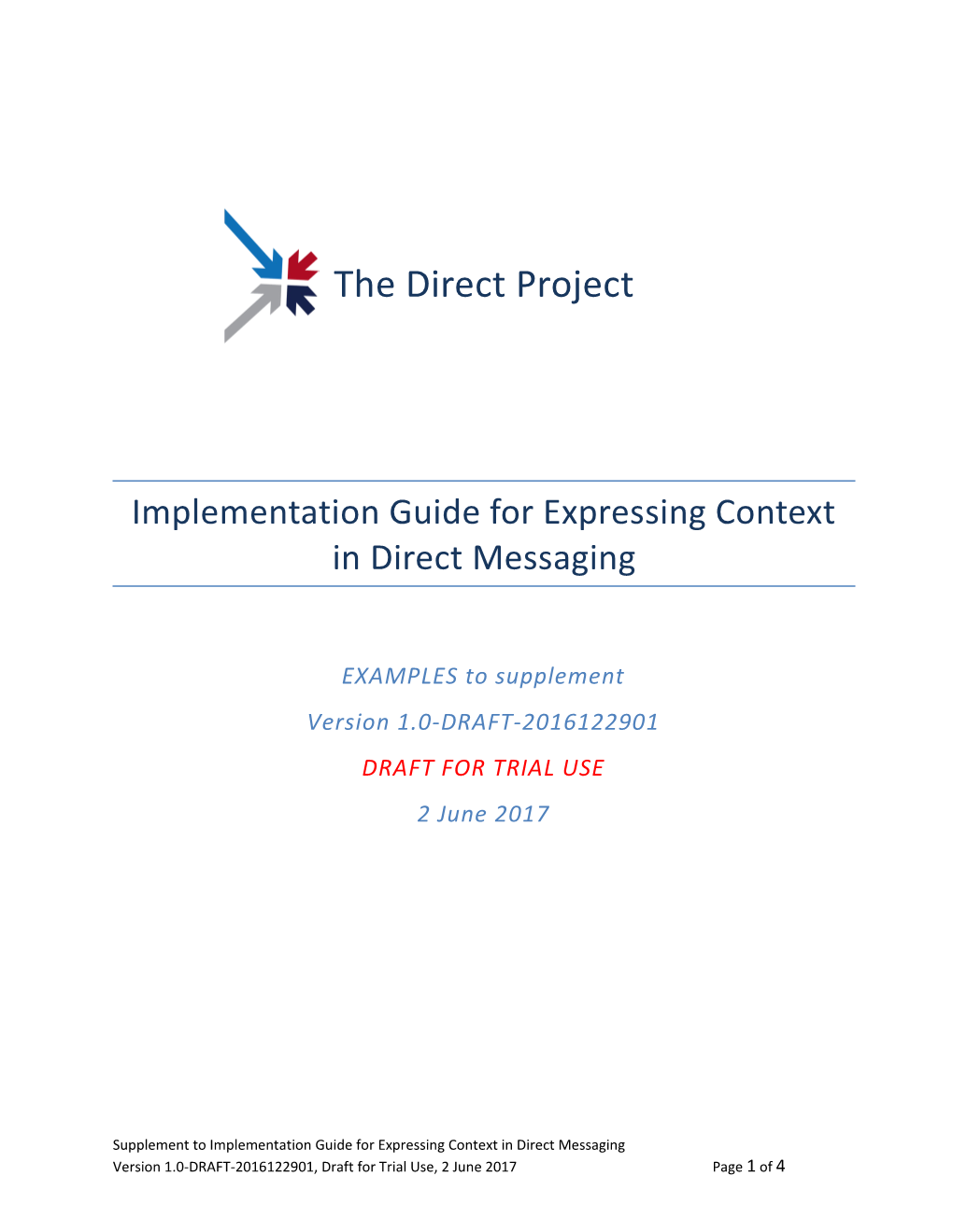 Implementation Guide for Expressing Context in Direct Messaging