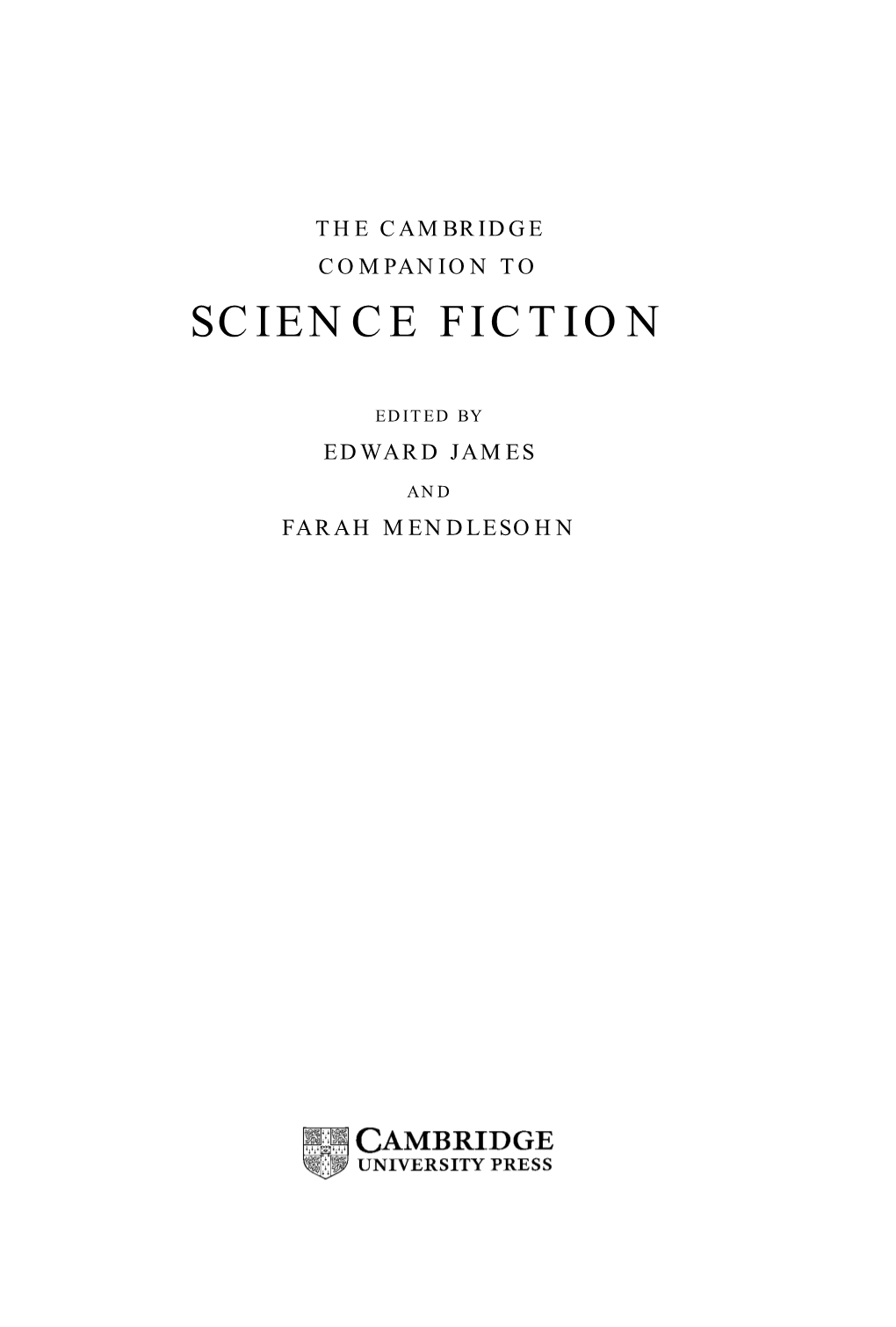 The Cambridge Companion to Science Fiction