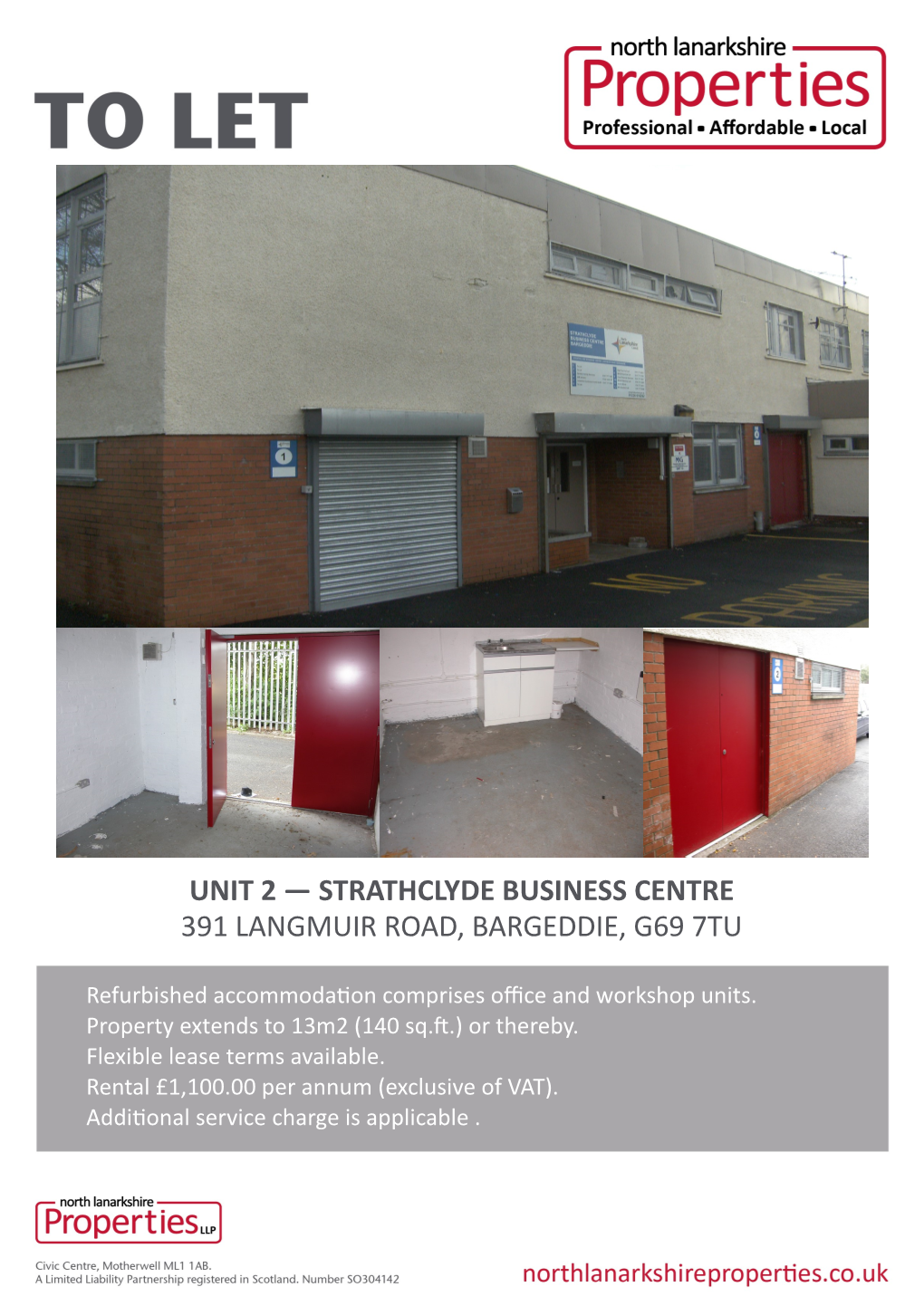 Strathclyde Business Centre 391 Langmuir Road, Bargeddie, G69 7Tu