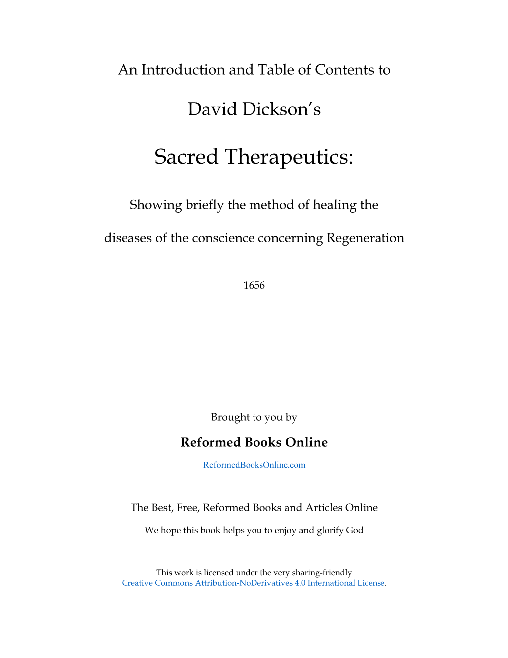 Sacred Therapeutics