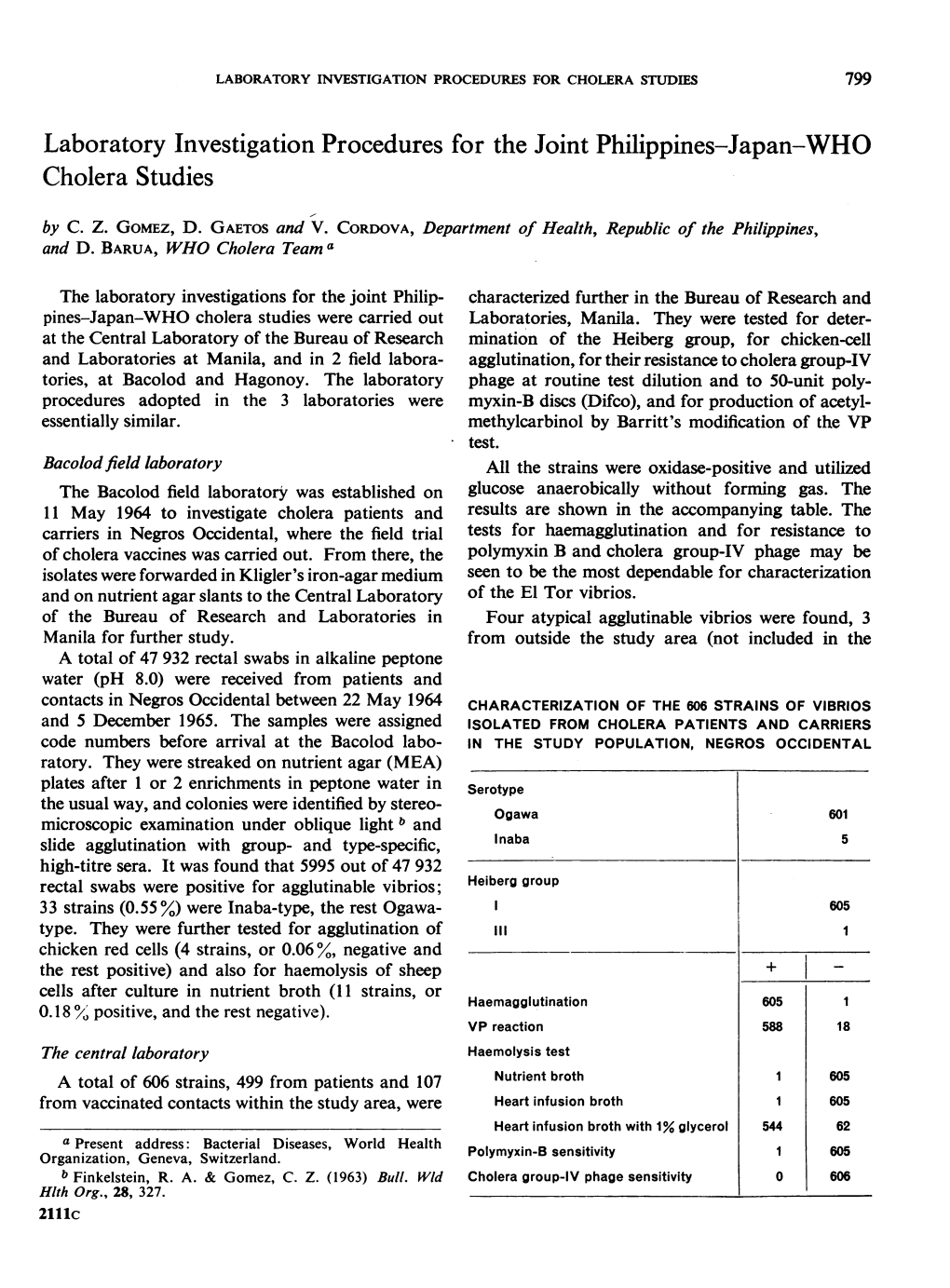 III~~~ I the Rest Positive) and Also for Haemolysis of Sheep +1 Cells After Culture in Nutrient Broth (11 Strains, Or 0.18 % Positive, and the Rest Negative)