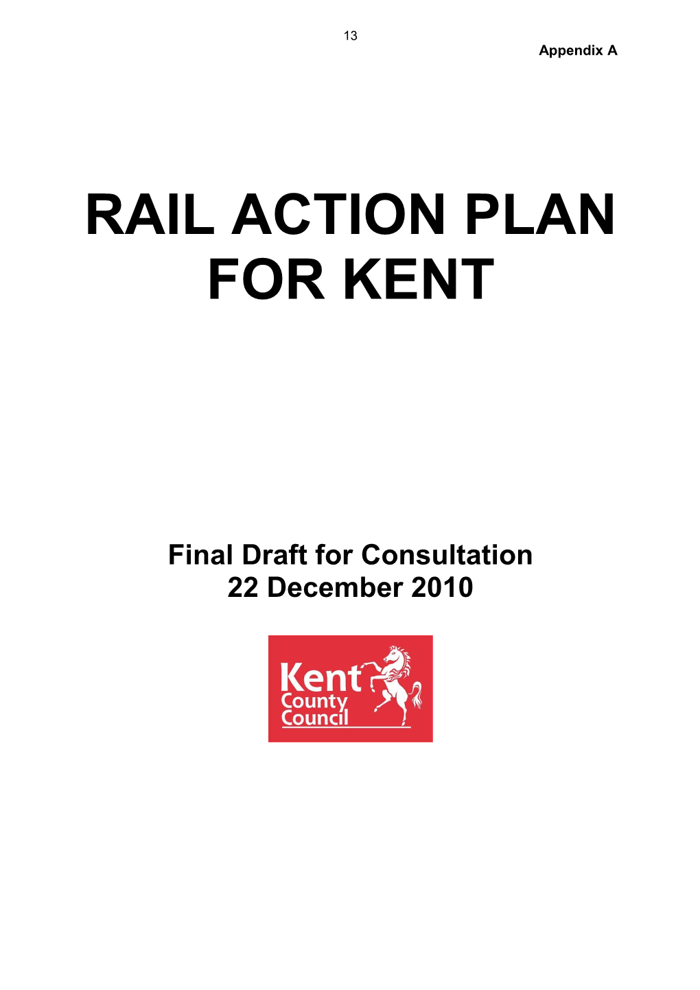 POSC Rail Action Plan for Kent Report App a 18 01 11