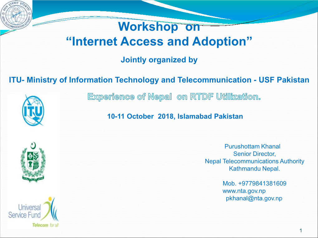 Internet Access and Adoption”