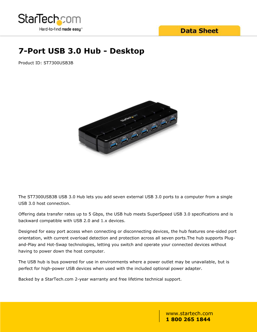 7-Port USB 3.0 Hub - Desktop