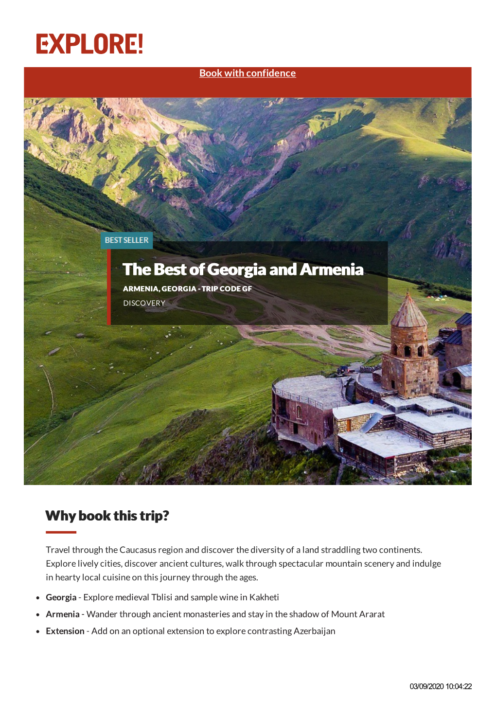 Armenia, Georgia - Trip Code Gf Discovery