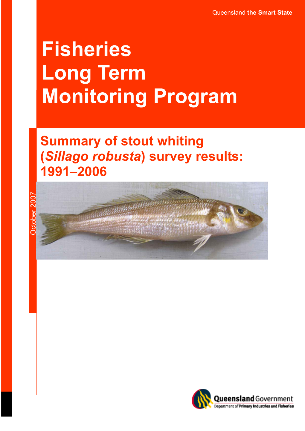 Fisheries Long Term Monitoring Program Summary of Stout Whiting