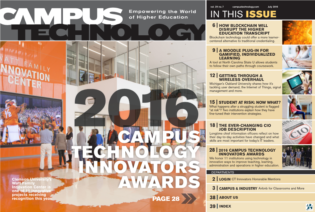 Campus Technology Innovators Awards