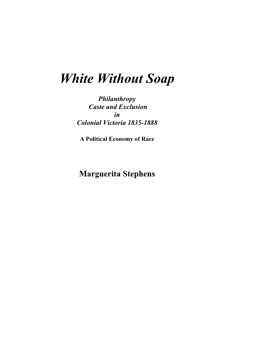 White Without Soap