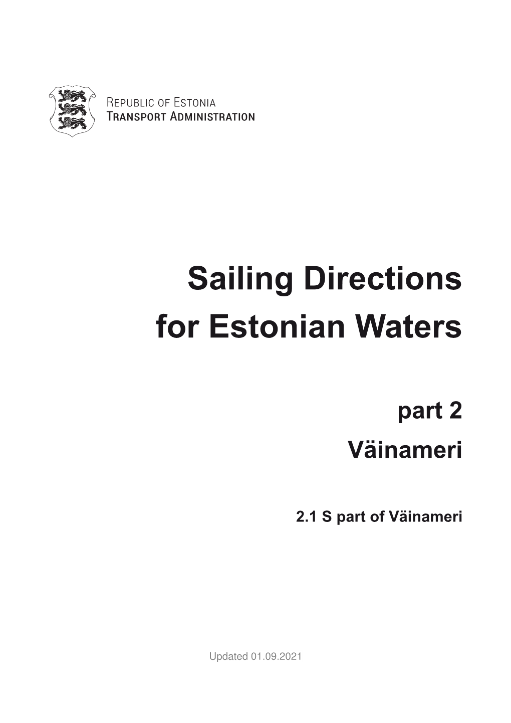 Sailing Directions for Estonian Waters