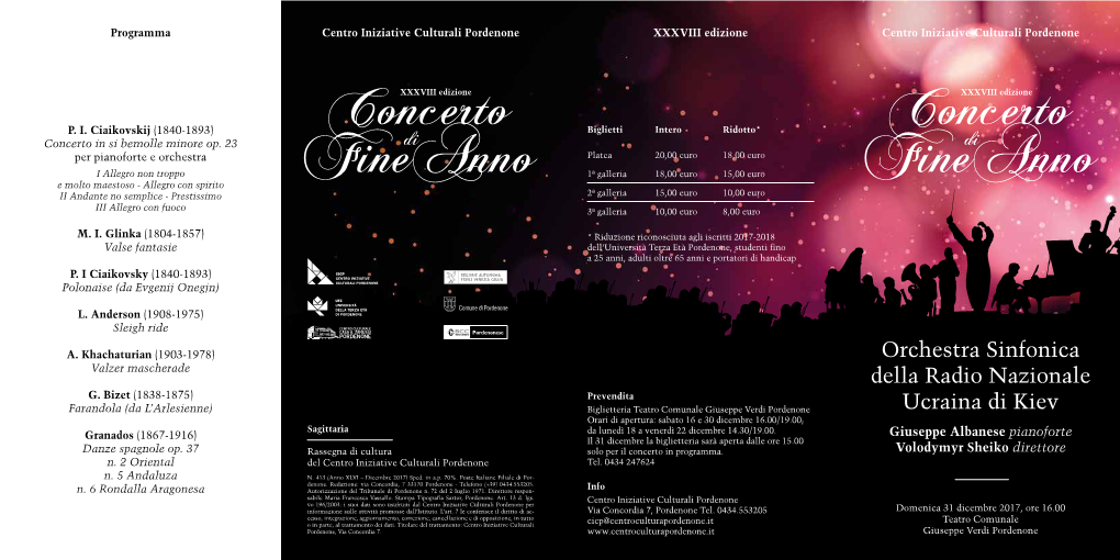 Orchestra Sinfonica Della Radio Nazionale Ucraina Di Kiev